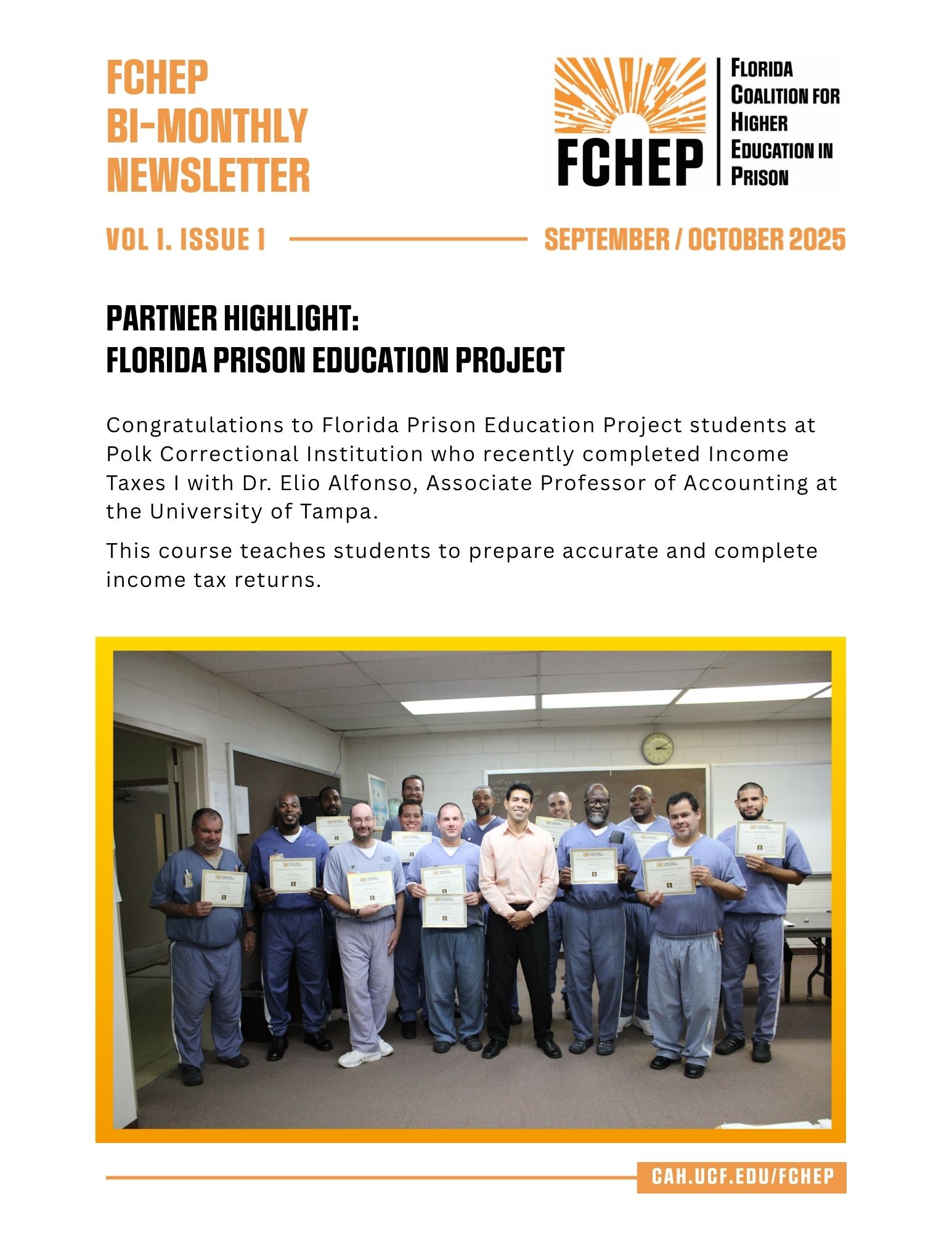 FCHEP Newsletter cover