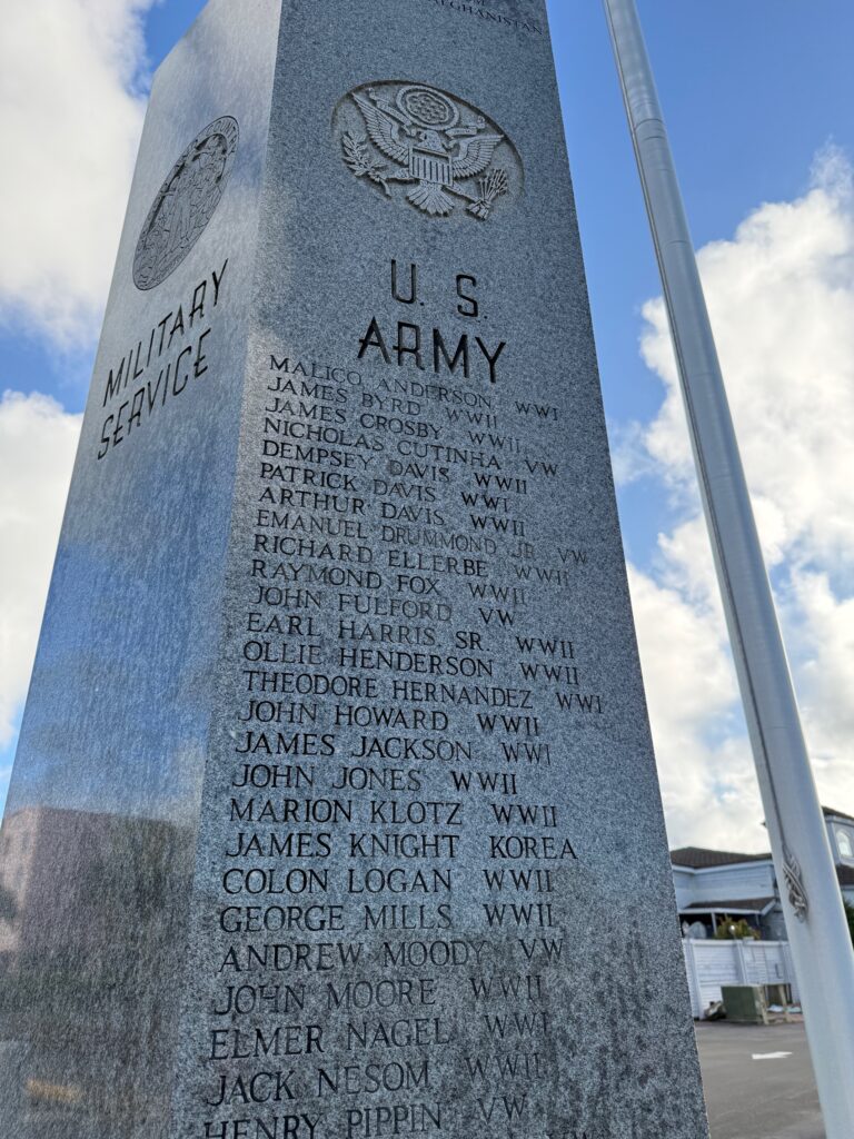 Nassau WWII Memorial at Fernandina Beach, FL.
