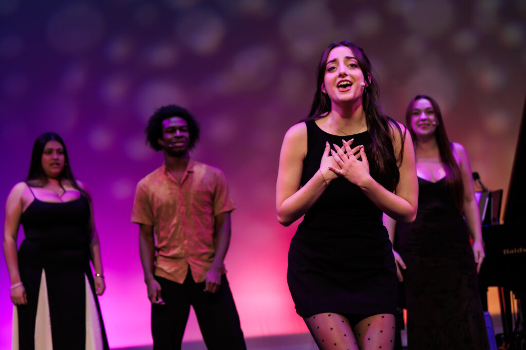 Students performing at Knight to Shine