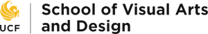 UCF School of Visual Arts and Design logo.