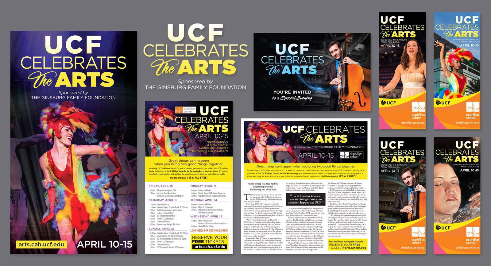 Publication examples from UCF Celebrates the Arts 2015