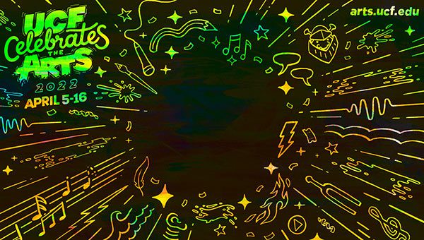 UCF Celebrates the Arts 2022 Zoom background preview