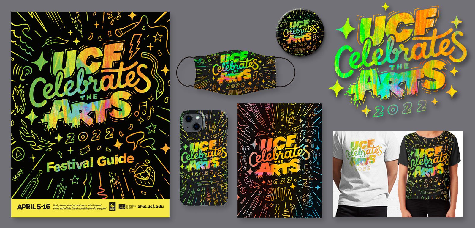 Publication examples from UCF Celebrates the Arts 2022
