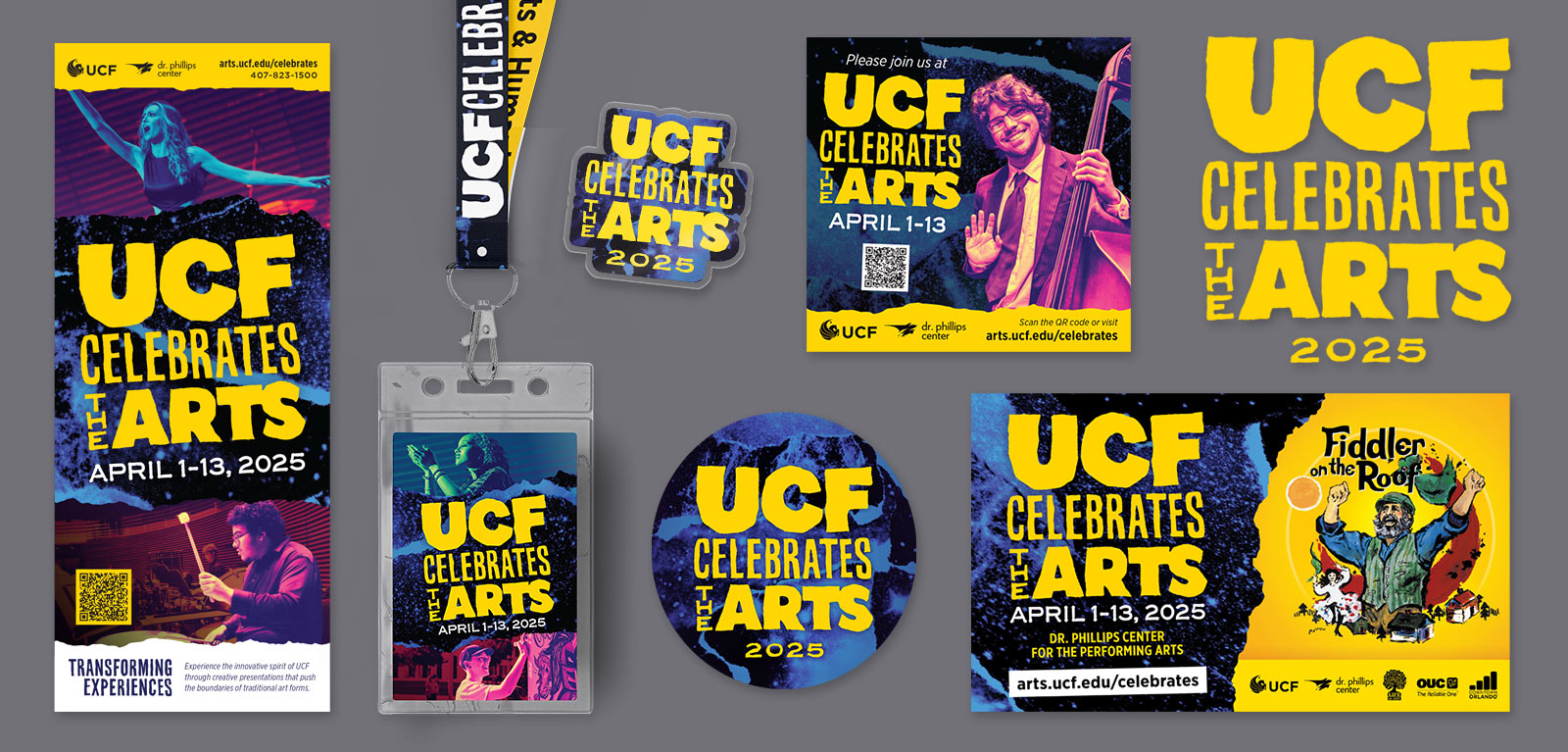 Publication examples from UCF Celebrates the Arts 2025