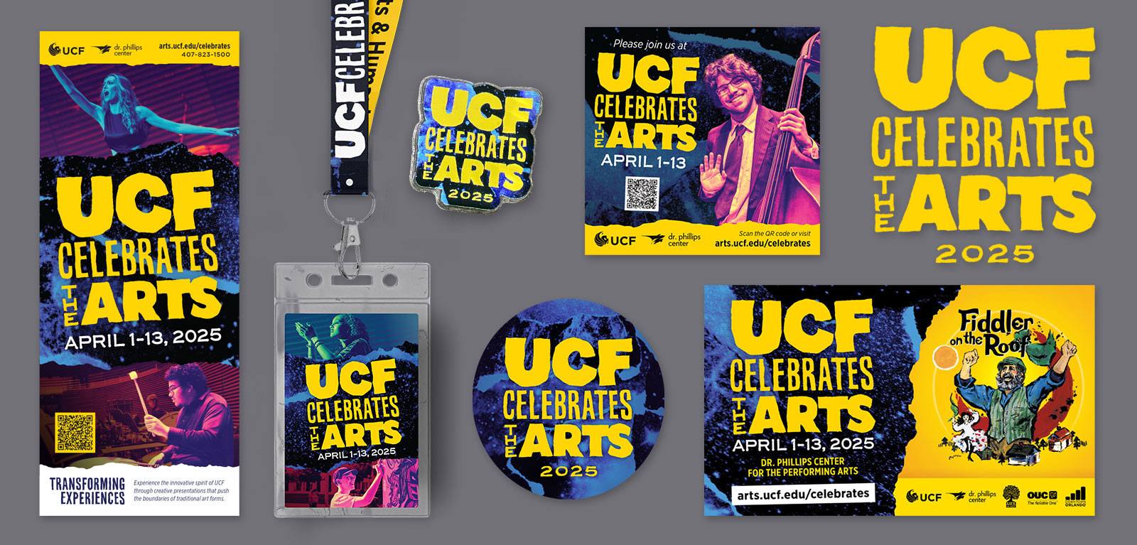 Publication examples from UCF Celebrates the Arts 2025