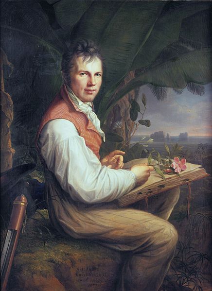 Alexander von Humboldt as painted by Friedrich Georg Weitsch, c. 1860.