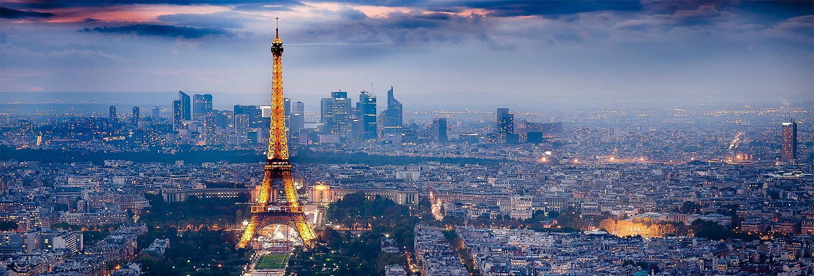 Aerial view of Paris, France