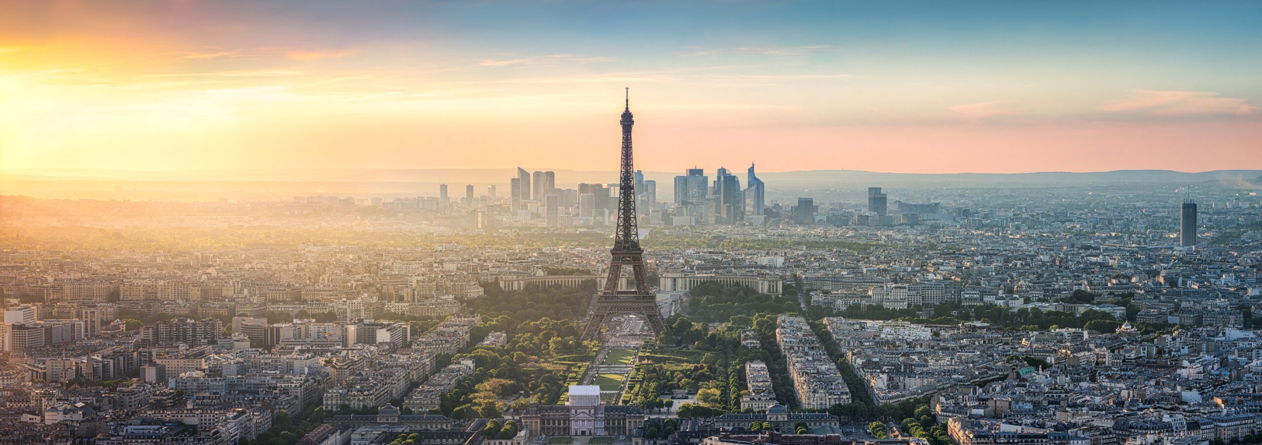 Aerial view of Paris, France
