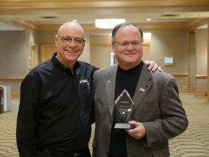 John Wittmann, Jeff Moore with Yamaha Legacy in Education Award