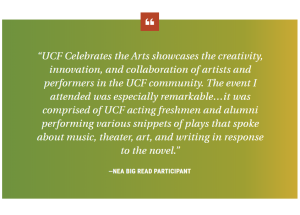 UCF Celebrates the Arts showcases the creativity, innovation and collaboration of artists and performers in the UCF community.