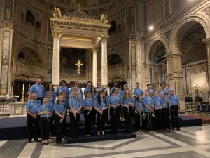 UCF Staff Member Dave Schreier leads students from Youth Bands of Orlando on trip to Italy