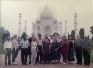Chavda with group of Fulbright students