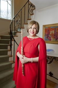 Nora Lee Garcia poses with her Flute