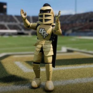 UCF mascot as seen in College Football 25 video game