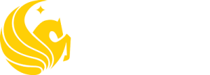 UCF monogram with pegasus