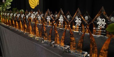UCF 30 under 30 award display