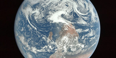 Photograph of earth from space