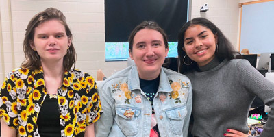 Three UCF animation students who previously attended CREATE animation camps