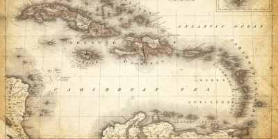 A map of the Caribbean from 1852.