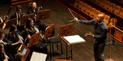 The Songs and Dances for Wind Orchestra preforming at Dr. Philips Center for Preforming Arts