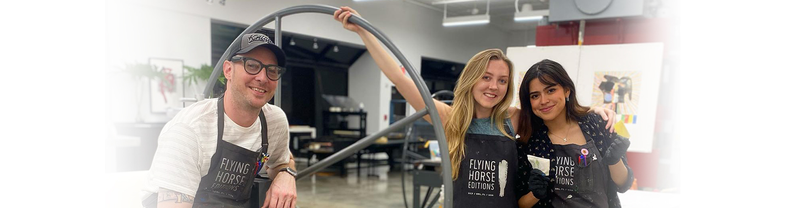 Flying Horse Edition Students in Studio