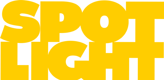 'SPOTLIGHT' displayed in yellow, ultra-bold lettering