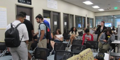 UCF's University Writing Center welcomes students as they take their seats 