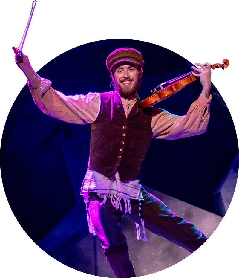 Fiddler on stage