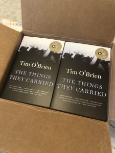 Box of books: Tim O'Brien The Things They Carried for the NEA Big Read at the prison