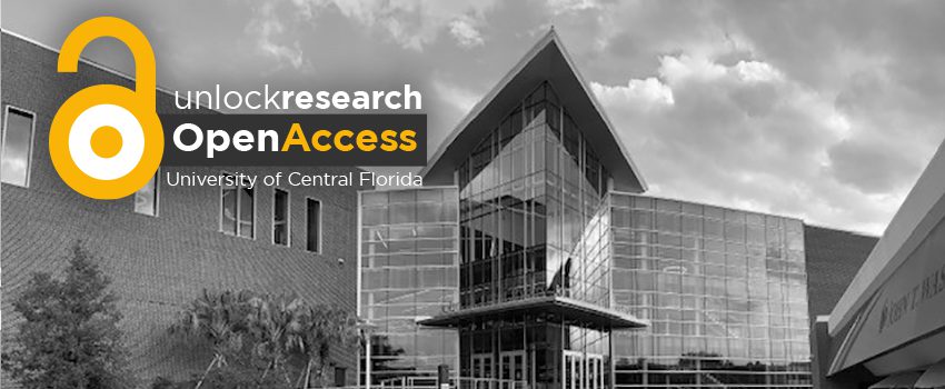 UCF library with open access logo