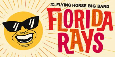 Smiling sun illustration, The Flying Horse Big Band: Florida Rays