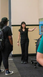 Jeff Moore, Dean of the UCF College of Arts and Humanities, speaks from podium